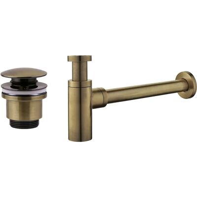 Damast Antik Bronze Badezimmerablauf-Set - Modernes Minimalistisches Design Damast Antik Bronze Badezimmerablauf-Set - Modernes Minimalistisches Design