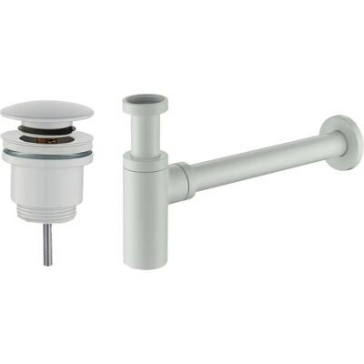 Tecom KITSCA2 - Juego de desagüe y sifón - Blanco mate - Accesorios de baño Tecom KITSCA2 - Juego de desagüe y sifón - Blanco mate - Accesorios de baño