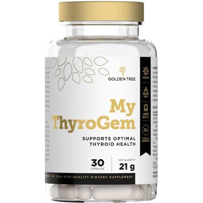 Golden Tree My ThyroGem - Supporta la salute della tiroide - Integratore alimentare Golden Tree My ThyroGem - Supporta la salute della tiroide - Integratore alimentare