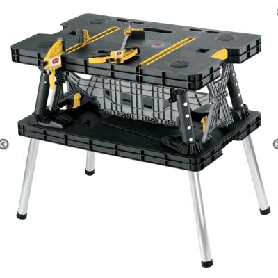 Keter Pro Series Portable Folding Work Table Bench - Work Table Keter Pro Series Portable Folding Work Table Bench - Work Table