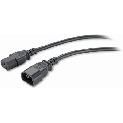Cordon d'alimentation APC PWR C13 C14 - 0,6 m Noir - Publicité Cordon d'alimentation APC PWR C13 C14 - 0,6 m Noir - Publicité