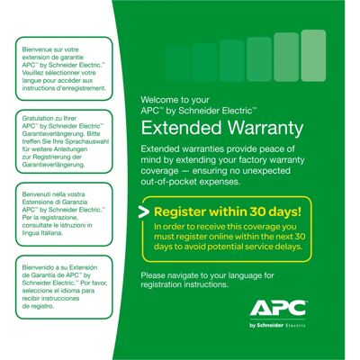 APC Extended Warranty Service Pack - 3 Years Technical Support APC Extended Warranty Service Pack - 3 Years Technical Support