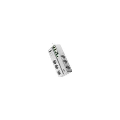 Protector de sobretensión APC - 6 enchufes - 1836J - Blanco - Hogar/Oficina Protector de sobretensión APC - 6 enchufes - 1836J - Blanco - Hogar/Oficina