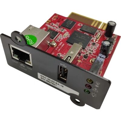 Accessoire UPS APC E3SOPT001 - carte réseau - Publicité Accessoire UPS APC E3SOPT001 - carte réseau - Publicité