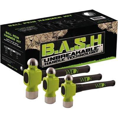 Wilton 3pc Bash Ball Pein Hammer Set - Hammer Wilton 3pc Bash Ball Pein Hammer Set - Hammer