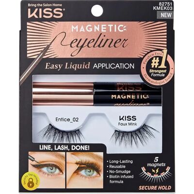 KISS Magnettinen Eyeliner Setti - Uudelleen käytettävät Magneettiset Ripset KISS Magnettinen Eyeliner Setti - Uudelleen käytettävät Magneettiset Ripset