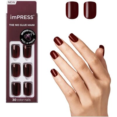 KISS imPRESS Sem Cola Unhas Postiças - Cinna Vermelho Curto KISS imPRESS Sem Cola Unhas Postiças - Cinna Vermelho Curto