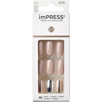 Kiss imPRESS Color Press-On Manicure - Mittel - Cloudy - Press-On Manicure Kiss imPRESS Color Press-On Manicure - Mittel - Cloudy - Press-On Manicure