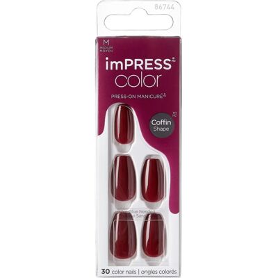 Kiss imPRESS Color Medium - Falsche Nägel - Wiederverwendbar, Selbstklebend, 30 Stk Kiss imPRESS Color Medium - Falsche Nägel - Wiederverwendbar, Selbstklebend, 30 Stk