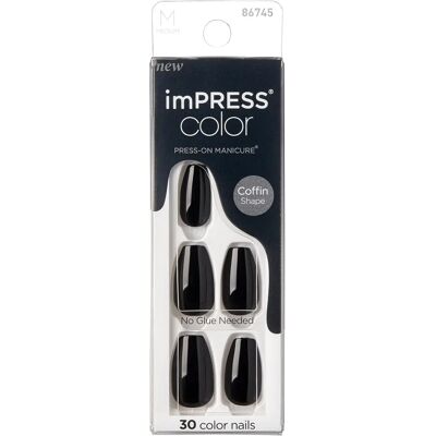 Kiss My Face - imPRESS Color MC All Black Nägel - Klebenägel (30 Stück) - Press-on Nägel Kiss My Face - imPRESS Color MC All Black Nägel - Klebenägel (30 Stück) - Press-on Nägel