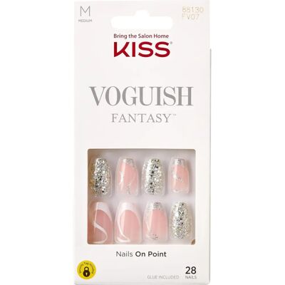 Kiss Voguish Fantasy Fashspiration unhas postizas - 28 unid Kiss Voguish Fantasy Fashspiration unhas postizas - 28 unid