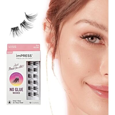 Kiss imPRESS Just Press & GO! Volle Volumen C 12 falsche Wimpern Kiss imPRESS Just Press & GO! Volle Volumen C 12 falsche Wimpern
