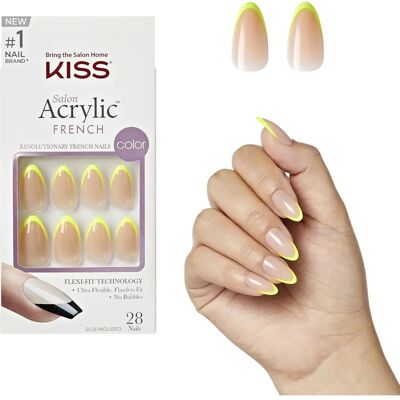 Gene false Kiss Acrylic French Color - 28 bucăți Gene false Kiss Acrylic French Color - 28 bucăți