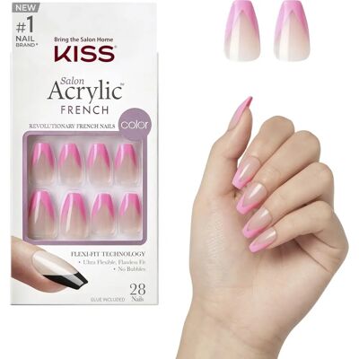 Kiss Acrylic French Color Kunstnägel - 28 Stück Kiss Acrylic French Color Kunstnägel - 28 Stück