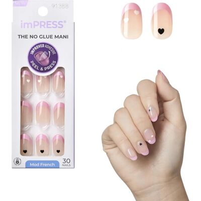 Kiss imPRESS The No Glue Mani Sztuczne Paznokcie - 30 szt Kiss imPRESS The No Glue Mani Sztuczne Paznokcie - 30 szt