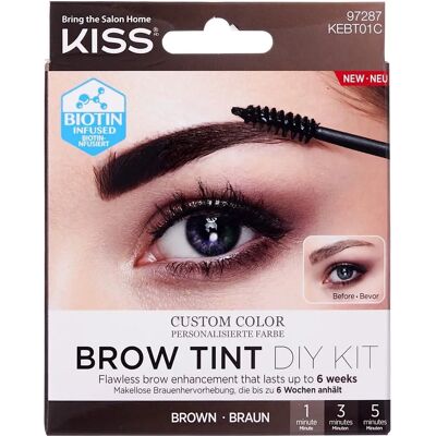 Kiss Brow Tint DIY Kit - Braune Augenbrauen - Langanhaltig Kiss Brow Tint DIY Kit - Braune Augenbrauen - Langanhaltig