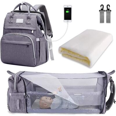 Darmowade - Skötväska - Hopfällbar säng - Diaper bag - Publicité Darmowade - Skötväska - Hopfällbar säng - Diaper bag - Publicité