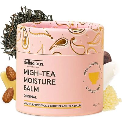Delhicious MIGH-TEA NAWILŻAJĄCY BALZAM - Wielofunkcyjny balsam dla bardzo suchej i wrażliwej skóry Delhicious MIGH-TEA NAWILŻAJĄCY BALZAM - Wielofunkcyjny balsam dla bardzo suchej i wrażliwej skóry