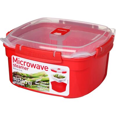 Sistema Vapeur Micro-ondes - Panier amovible, 2,4 L - Résistant au micro-ondes Sistema Vapeur Micro-ondes - Panier amovible, 2,4 L - Résistant au micro-ondes