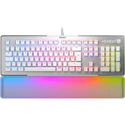 Clavier de jeu mécanique ROCCAT Vulcan II Max - AZERTY français - Blanc - Publicité Clavier de jeu mécanique ROCCAT Vulcan II Max - AZERTY français - Blanc - Publicité