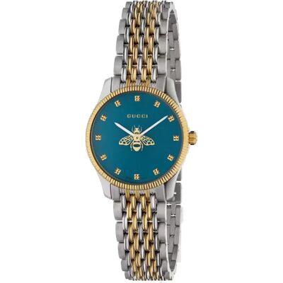 Gucci YA1265029 G-Timeless Tweekleurige Dameshorloge Gucci YA1265029 G-Timeless Tweekleurige Dameshorloge