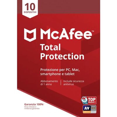 McAfee Total Protection - Software antivirus 10d McAfee Total Protection - Software antivirus 10d