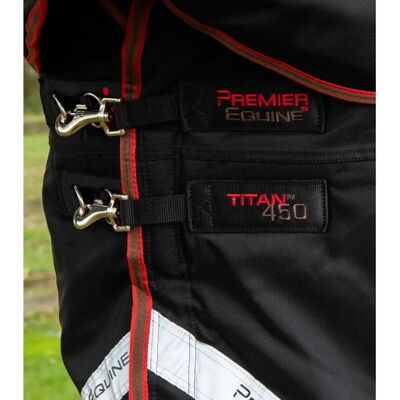 PREMIER EQUINE Titan 450 g Pferdedecke mit abnehmbarem Nackenstück PREMIER EQUINE Titan 450 g Pferdedecke mit abnehmbarem Nackenstück