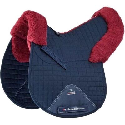 Premier Equine GP/Jump Sattelunterlage - Synthetisches Schaffell, Abnehmbare Blöcke Premier Equine GP/Jump Sattelunterlage - Synthetisches Schaffell, Abnehmbare Blöcke