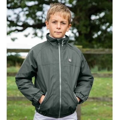Premier Equine Junior Pro Rider Grau Wasserdichte Jacke - Reitbekleidung Premier Equine Junior Pro Rider Grau Wasserdichte Jacke - Reitbekleidung