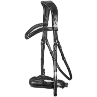 Bridon anatomique Premier Equine Verdura - Noir - Xfull - Équipement Équitation - Publicité Bridon anatomique Premier Equine Verdura - Noir - Xfull - Équipement Équitation - Publicité