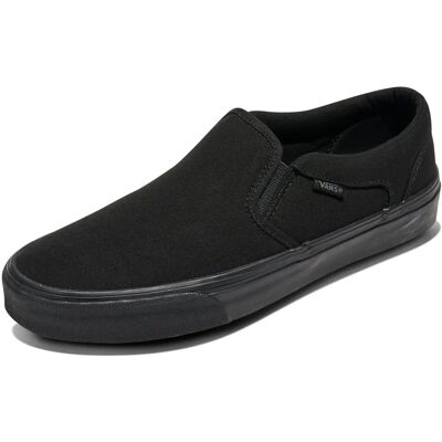 Vans Asher Baskets en toile - Noir/Noir - Homme - Taille : 6 UK - Publicité Vans Asher Baskets en toile - Noir/Noir - Homme - Taille : 6 UK - Publicité