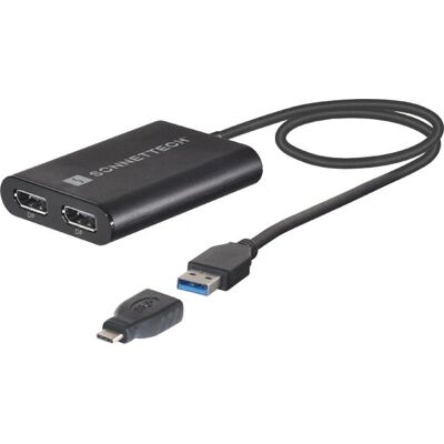 Sonnet Dual 4K 60Hz DisplayPort Adapter für M1 Macs - Grafikkarte Sonnet Dual 4K 60Hz DisplayPort Adapter für M1 Macs - Grafikkarte