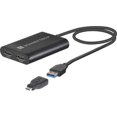 Sonnet Dual 4K HDMI Adapter für M1 Mac - USB-Grafikadapter Sonnet Dual 4K HDMI Adapter für M1 Mac - USB-Grafikadapter