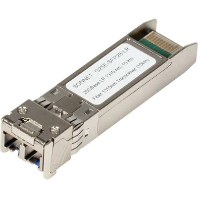 Sonnet G25E-SFP28-LR Fiber optic transceiver - 25000 Mbit/s - Long-range 10 km Sonnet G25E-SFP28-LR Fiber optic transceiver - 25000 Mbit/s - Long-range 10 km
