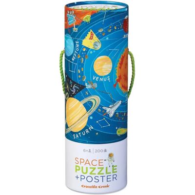 Puzzle Espace Crocodile Creek 200 Pièces - Poster Inclus - Publicité Puzzle Espace Crocodile Creek 200 Pièces - Poster Inclus - Publicité