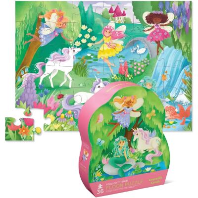 Puzzle au Sol de 36 Pièces Amis Magiques Crocodile Creek Puzzle au Sol de 36 Pièces Amis Magiques Crocodile Creek