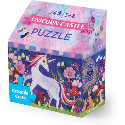 Crocodile Creek Château de Licorne Puzzle - 24 Pièces pour Enfants Crocodile Creek Château de Licorne Puzzle - 24 Pièces pour Enfants