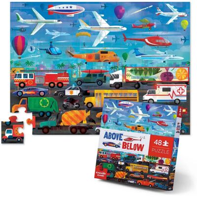 Puzzle Crocodile Creek Au Dessus et Au Dessous - 48 pièces Puzzle Crocodile Creek Au Dessus et Au Dessous - 48 pièces