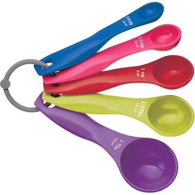 Conjunto de 5 colheres medidoras Colourworks - Kitchen Craft Conjunto de 5 colheres medidoras Colourworks - Kitchen Craft