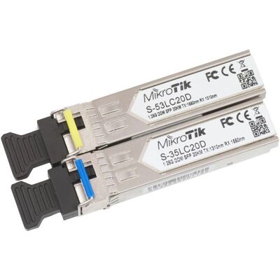 MikroTik S-3553LC20D Transmițător de rețea - 1.25 Gbps MikroTik S-3553LC20D Transmițător de rețea - 1.25 Gbps