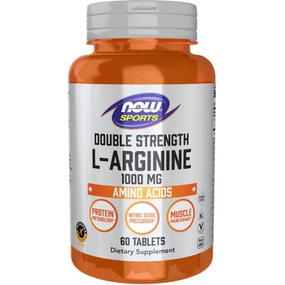 NOW Foods L-Arginine 1000mg - Complément alimentaire - Publicité NOW Foods L-Arginine 1000mg - Complément alimentaire - Publicité