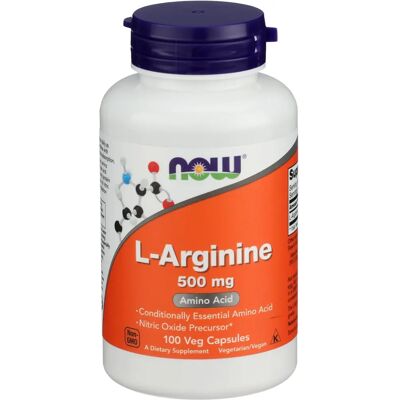 Now Foods L-Arginin 500 mg Kapseln - Nahrungsergänzung für Herz & Muskeln Now Foods L-Arginin 500 mg Kapseln - Nahrungsergänzung für Herz & Muskeln