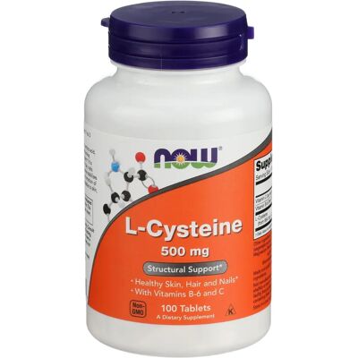 Now Foods L-Cisteína 500mg - Suplemento dietético Now Foods L-Cisteína 500mg - Suplemento dietético