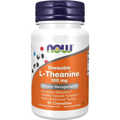 NOW Foods L-Theanin mit Inositol und Taurin - Nahrungsergänzungsmittel NOW Foods L-Theanin mit Inositol und Taurin - Nahrungsergänzungsmittel