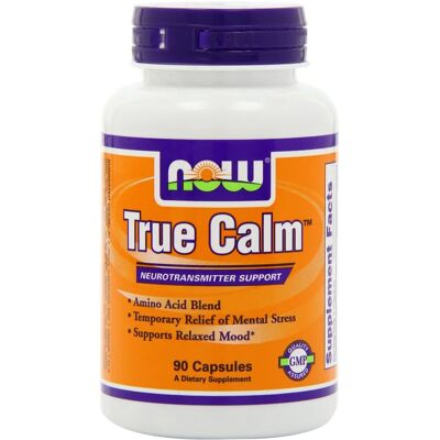 Now Foods True Calm - Uspokajający suplement z aminokwasów - 90 Kapsułek Wegetariańskich Now Foods True Calm - Uspokajający suplement z aminokwasów - 90 Kapsułek Wegetariańskich