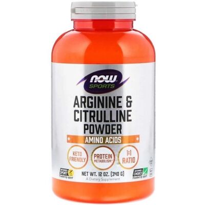 Now Foods Arginina & Cytrulina Proszek - 340 g - Aminokwasy Wsparcie Now Foods Arginina & Cytrulina Proszek - 340 g - Aminokwasy Wsparcie