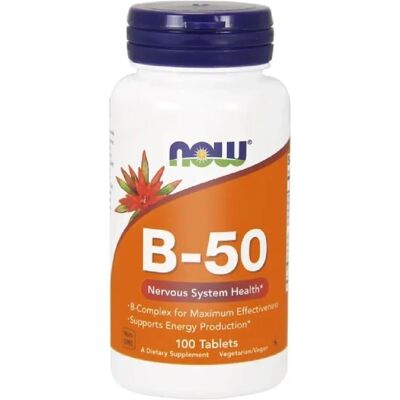 Now Foods Vitamin B-50 - Kompletní B-komplex 100 Tablet Now Foods Vitamin B-50 - Kompletní B-komplex 100 Tablet