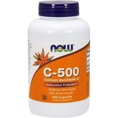 Now Foods Vitamina C-500 Ascorbato di Calcio - Integratore Now Foods Vitamina C-500 Ascorbato di Calcio - Integratore