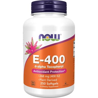Now Foods Vitamin E-400 D-Alpha Tocopheryl - 250 Softgels Now Foods Vitamin E-400 D-Alpha Tocopheryl - 250 Softgels