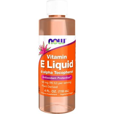 NOW Foods Vitamine E Liquide - D-Alpha Tocopherol - 120 ml - Publicité NOW Foods Vitamine E Liquide - D-Alpha Tocopherol - 120 ml - Publicité